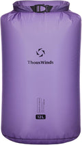 Thous Winds Waterproof Dry Bag, 12 Liter Roll Top Lightweight Storage Sack for Travel, Hiking, Camping, Boating, Kayaking