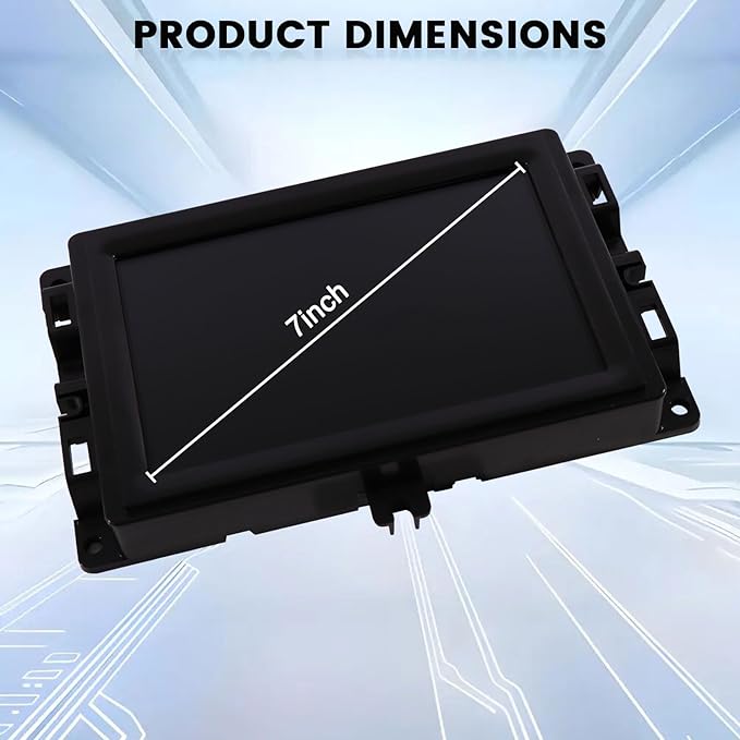 7" Uconnect Touch Screen Display Compatible with 2017 2018 2019 2020 Jeep Compass # TDO-WXGA0700K00057-V1 TDO-WXGA0700K00033-V2 with Bracket(No 8.4'')