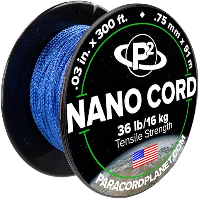 Paracord Planet Nano Cord –Lightweight Nylon Nano Paracord – Great for Arts & Crafts, Home Décor, Camping and More!