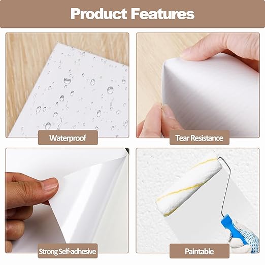 20 Pieces Vinyl Siding Repair Kit, White Self-Adhesive Vinyl Siding Patch Kit for Any Cracks, Holes, or Blemishes on Vinyl Siding, Fence