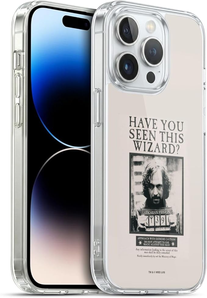 Head Case Designs Officially Licensed Harry Potter Sirius Black Poster Prisoner of Azkaban II Gel Case [Military Grade Protection] Compatible with Apple iPhone 14 Pro and Compatible with MagSafe