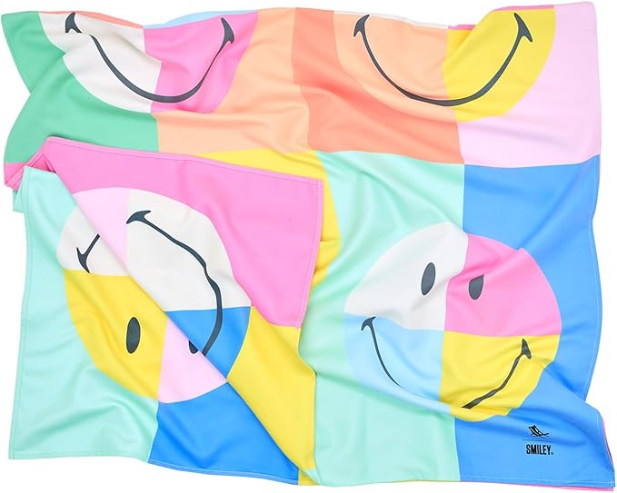 Dock & Bay Beach Towel - Quick Dry, Sand Free - Compact, Lightweight - 100% Recycled - Includes Bag - Calm - Extra Large (200x90cm, 78x35)