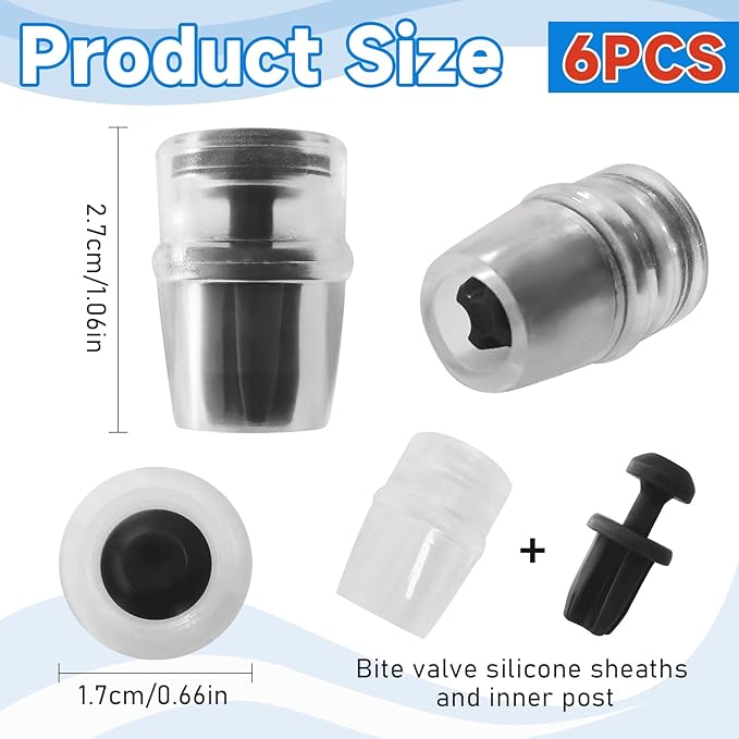 Bite Valve ON-Off Switch Tube Nozzle Replacement for Hydration Bladder