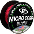 Paracord Planet Micro Paracord – Thin Braided Cord for Crafting, Fishing, and DIY Projects in 125 ft Spools – Raspberry Red