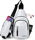 JENAGREEN Waterproof Sling Backpack Crossbody Sling Bag, Cross Bag Adjustable Travel Hiking Essentials Casual Daypack Multipurpose Chest Bag Purse for Women Men