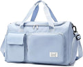 Suruid Sports Gym Duffel Bag with Shoes Compartment and Dry Wet Separated Pocket for Men and Women - Blue