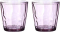uxcell 7oz Acrylic Drinking Glasses, 2Pcs Plastic Reusable Tumblers Drinkware Unbreakable Water Glasses Cups Stackable & Dishwasher Safe for Home Outdoors Restaurant, Purple