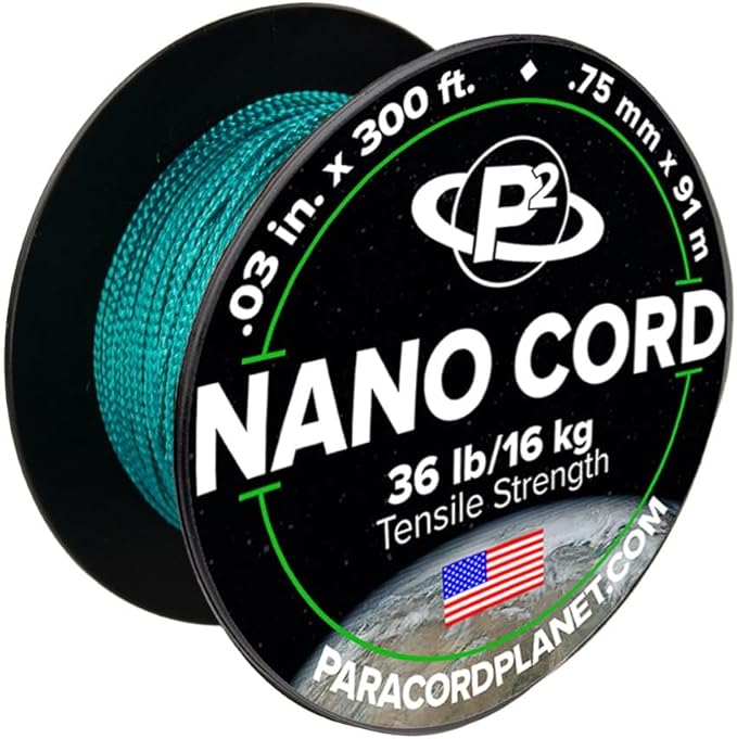 Paracord Planet Nano Cord –Lightweight Nylon Nano Paracord – Great for Arts & Crafts, Home Décor, Camping and More!