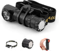 2 in 1 Detachable Flashlight & Headlamp, LED Rechargeable Head Lamp High Lumens for Adults - Hard Hat Light Running Headlight with Red Light, Magnet, 180° Tilt, Outdoor, Emergency1PC
