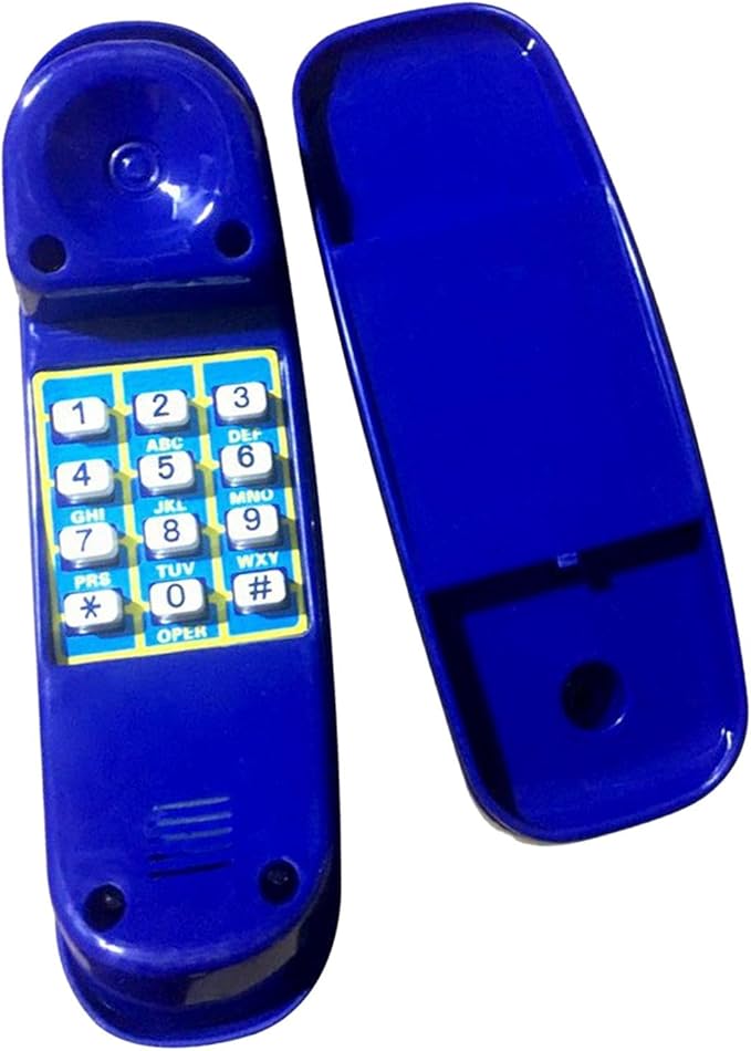 Amagogo Pretend Phone Toy Kids Climbing Frame Accessories Playground Telephone Toy Outdoor Equipment Function Easy Mounting Suitable for Children Play Swing T, Blue