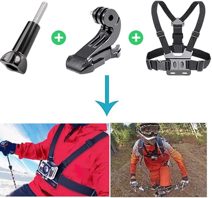 13-in-1 Accessories for Gopro, Action Camera Accessory Kit Compatible with GoPro Hero 13 12 11 10 9 8 Max 7 6 5 4 Black SJ4000 and Other Sports Cameras