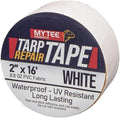 Mytee Products 2" x16' White Vinyl Tarp Repair Tape Kit – Heavy Duty 8.8oz Peel & Stick Waterproof Patch for Canvas, Tent, Awning, Boat Cover, RV & Truck Tarps, UV Resistant