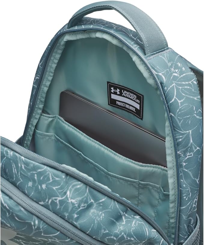 Under Armour Unisex Hustle 6.0 Backpack, (587) Jasper Blue/Jasper Blue/Serpentine, One Size Fits Most