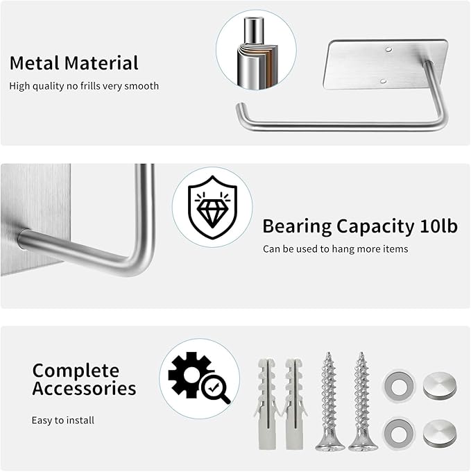 Hat Racks for Baseball Caps 4 Pack, Stainless Steel Adhesive Hat Hanger Hooks Holder for Wall, Multi-Purpose Strong Hook Organizer Can Hold More Than 40 Hats for Door/Closet