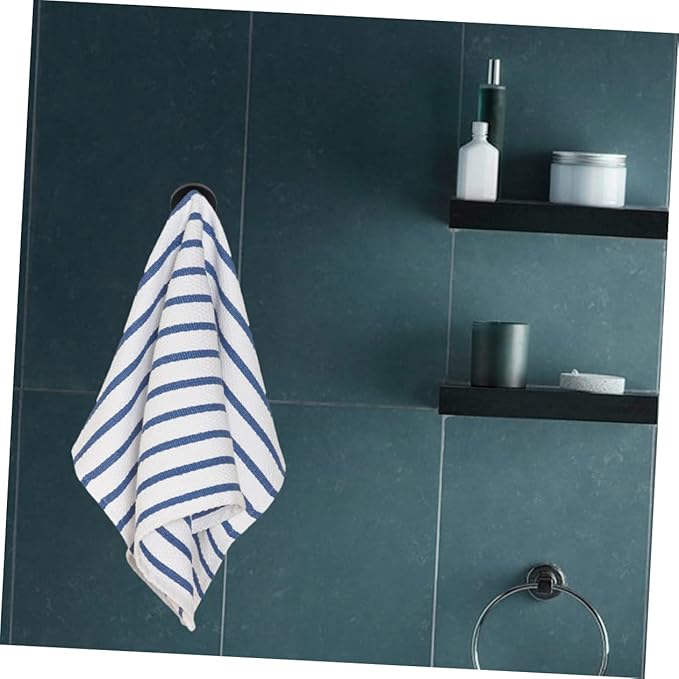 Bathroom Wall Towel Hooks 4-Pack Heavy Duty Metal Coat Hooks with Screws No Drill Installation Space Saving Multipurpose Hooks for Towels Scarves Bags