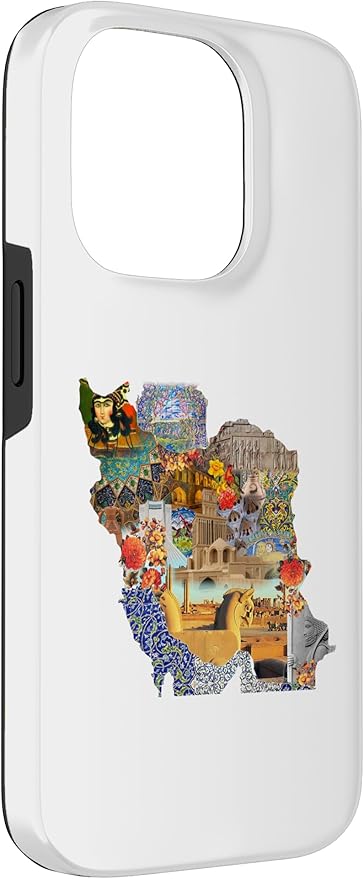Map of Persian empire, Iran Map Case for iPhone 14 Pro