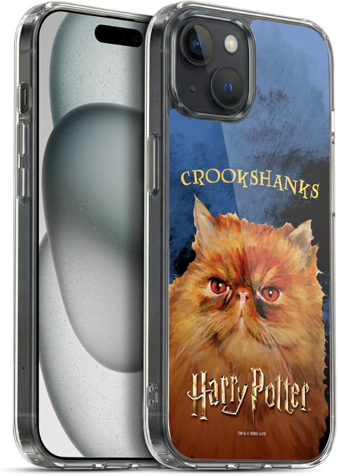 Head Case Designs Officially Licensed Harry Potter Crookshanks Prisoner of Azkaban II Gel Case [Military Grade Protection] Compatible with Apple iPhone 15 Plus and Compatible with MagSafe