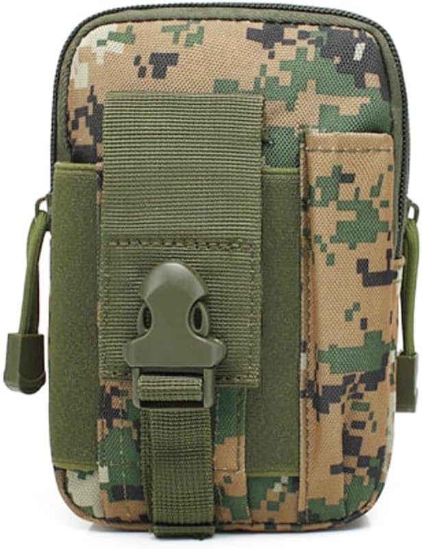 Belt Pouch, Tactical Molle Phone Pouch EDC Utility Pouches Waist Bag, Small Cell Phone Holster Gear Tool Gadget Pocket for Men