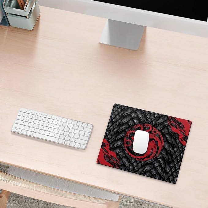 Head Case Designs Officially Licensed HBO Game of Thrones House Targaryen Graphic Art 9.84 x 11.81 x 0.12 inches (250 x 300 mm) - S Gaming Office Desk PC Keyboard Mouse Mat Pad