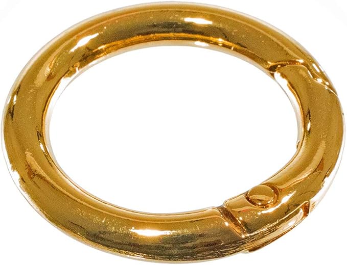 Paracord Planet Spring Gate O Rings – Available in 3/4 Inch and 1 Inch Sizes – Silver, Bronze, and Gold Color Options (100 Pack, 3/4 Inch, Gold)
