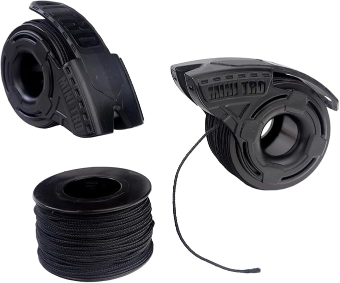 Atwood Rope MFG V2 Micro Utility Cord Rope Dispenser 125ft Tactical Nylon/Polyester Reusable Spool Mini TRD | Cutting Blade, Cord Grip, View Port, Belt Clip