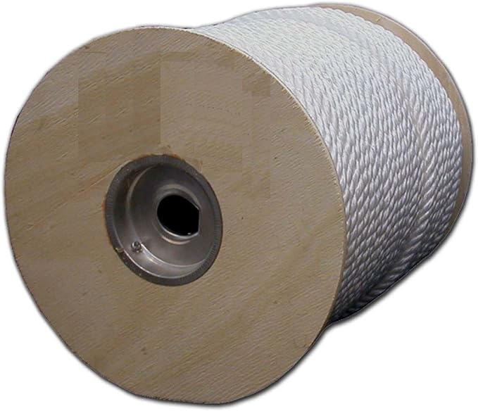 T.W Evans Cordage Co. 85-050 Twisted Rope, 1/4 in Dia x 600' L