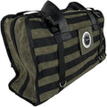 Overland Vehicle Systems Large Recovery Bag with Handle & Straps - #16 Waxed Canvas Storage - Infused with Paraffin Wax Waterproofing - Two Heavy Duty Alligator buckles and Industrial Nylon Handle