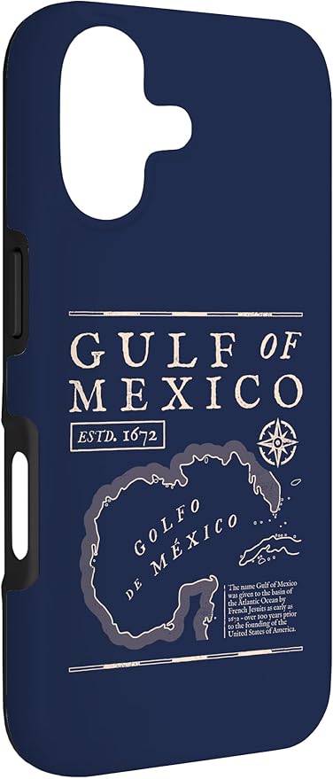 Gulf of Mexico 1672 Historic Map Case for iPhone 17