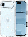 MOSNOVO for iPhone Air Case | Military Grade 6.6ft Drop Tested | Camera Control | Clear with Galaxy Design