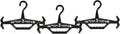 Tough Hook Original Heavy Duty Hanger, Anti-Slip Tactical Hanger for Police Gear, Scuba Gear, Wetsuit and Diving BCD, 200 lb Capacity, Made in USA, Black 3-Pack