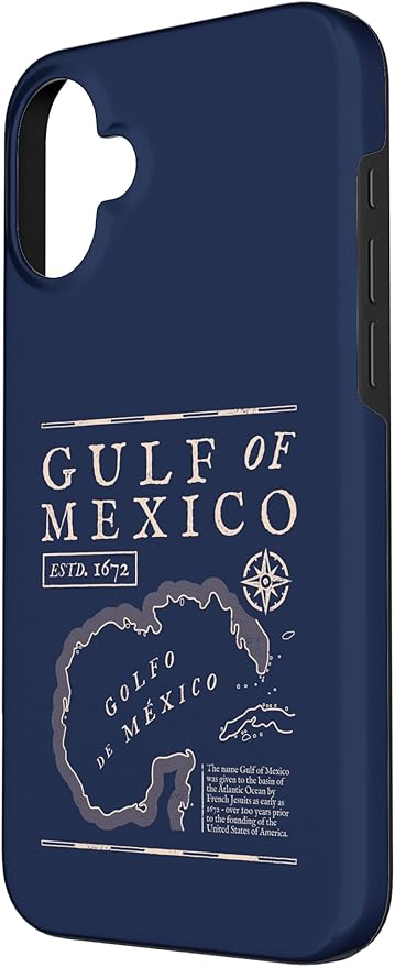 Gulf of Mexico 1672 Historic Map Case for iPhone 16 Plus
