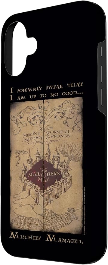 iPhone 16 Plus Harry Potter Marauder's Map Words Case