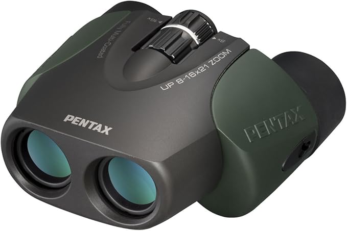 Pentax UP 8-16x21 Green Binoculars (Green) Fully-Multi Coating Zoom Tripod Socket Provide