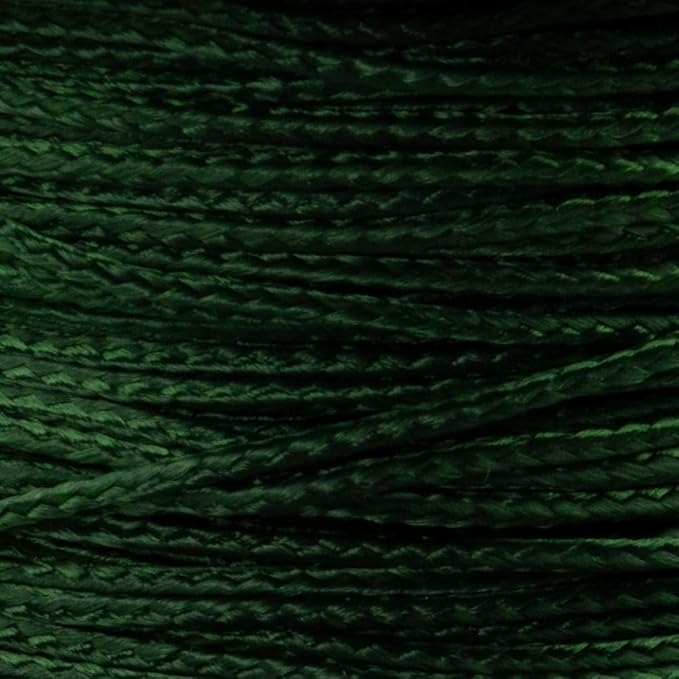 Paracord Planet Micro Paracord – Thin Braided Cord for Crafting, Fishing, and DIY Projects in 125 ft Spools – Forest Green
