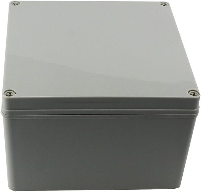 Ogrmar Plastic Dustproof IP65 Junction Box DIY Case Enclosure (8"x 8"x 5.2")