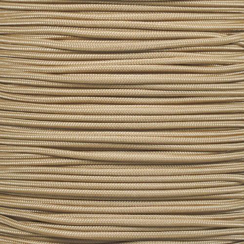 Paracord Planet 275lb Paracord – 3/32 Inch (2.38 mm) Nylon Crafting Cord with 5 Strand Inner Core – Tan (10 ft)
