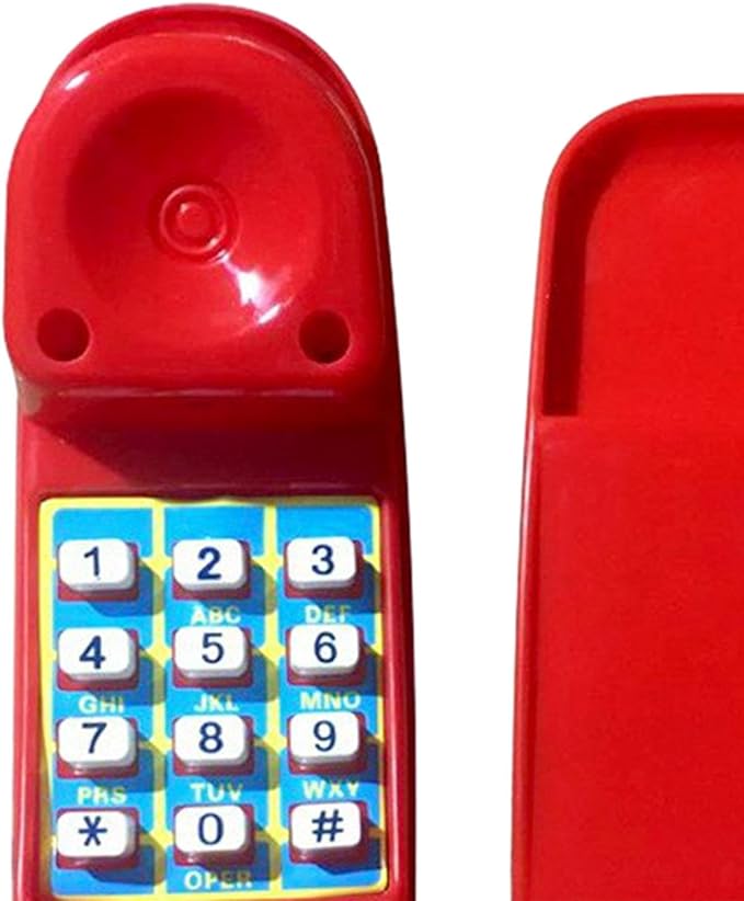 Amagogo Pretend Phone Toy Kids Climbing Frame Accessories Playground Telephone Toy Outdoor Equipment Function Easy Mounting Suitable for Children Play Swing T, Red