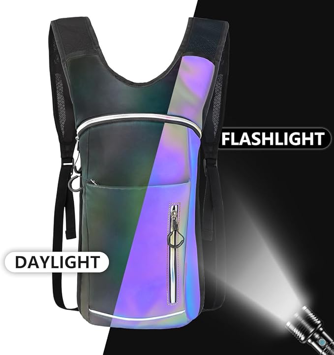 Hydration Backpack, Water Backpack with 2L Hydration Bladder, Rave Backpack Hydration Pack, Festival Essential for Raves, Hiking, Cycling, Climbing, Running, Outdoor, Camping and More