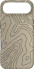 Coyote Country Guide Lines Topographical Contour Map Case for iPhone Air