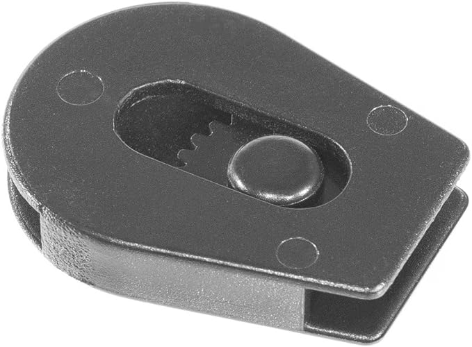 Wheeled Cord Lock Stopper (6 Pack) - Heavy Duty - Clamp Toggle End Slider for Shock Cord, Bungee, Paracord, Drawstrings