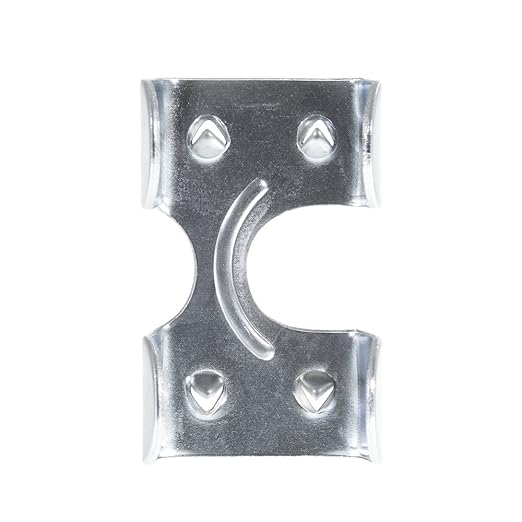 Rope & Cord Metal Clips for Rope, Cord, String – Heavy Duty Zinc Plated Double Rope Clamps – 1-Inch (5 Pack)