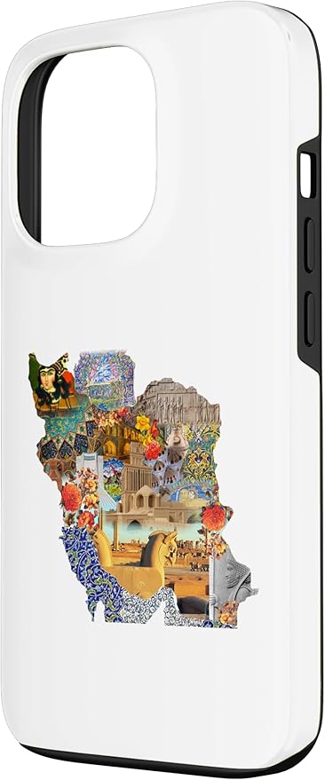 Map of Persian empire, Iran Map Case for iPhone 13 Pro