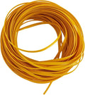 GORGECRAFT 30m*5mm Rattan Weaving Wicker Outdoor Wicker Repair Kit Yellow Synthetic Rattan Roll Flat Cord Webbing Basket Weave Patio Chair Sofas Repair Supplies for Lawn Furniture Garden