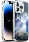 Head Case Designs Officially Licensed Harry Potter Stag Patronus Prisoner of Azkaban II Gel Case [Military Grade Protection] Compatible with Apple iPhone 14 Pro and Compatible with MagSafe