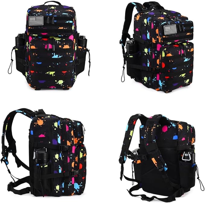 45L Tactical Backpack for Men Women, Military Assault Pack with MOLLE, Large 3 Day Bug Out Bag for Hiking Camping