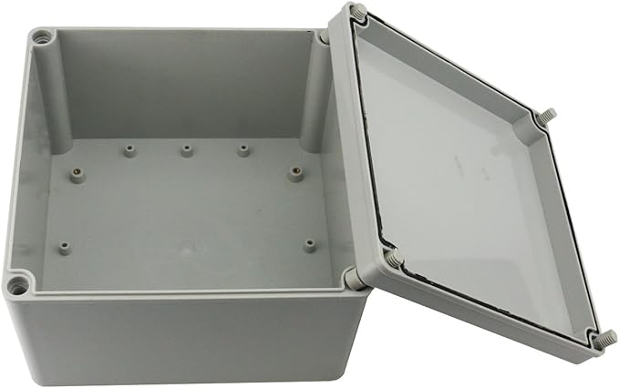 Ogrmar Plastic Dustproof IP65 Junction Box DIY Case Enclosure (8"x 8"x 5.2")