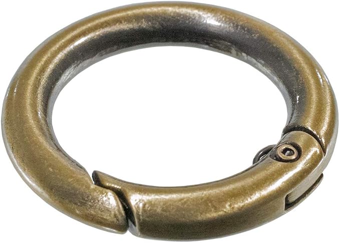 Paracord Planet Spring Gate O Rings – Available in 3/4 Inch and 1 Inch Sizes – Silver, Bronze, and Gold Color Options (50 Pack, 3/4 Inch, Bronze)