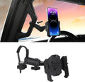 FUNY A Pillar Grab Handle Phone Mount Adjustable Direction Mobile Phone Holder Compatible with Jeep/Bronco/Offorad/Pickup/Truck/Motorcycle/Bicycle/UTV/ATV Fit for Most Mobile Phones