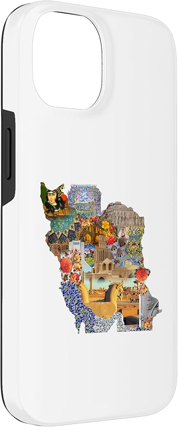 Map of Persian empire, Iran Map Case for iPhone 14