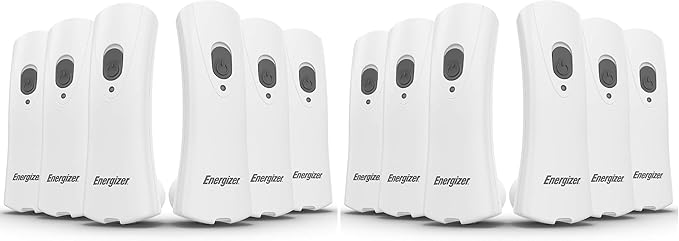 Energizer Auto-On LED Flashlights Rechargeable for Home Power Failure, Plug in LED Flashlight for Power Outage, Night Light, Hurricane Preparedness (Pack of 12)